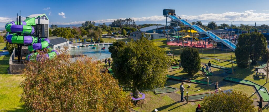 Tāhunanui Fun Park Aerial View