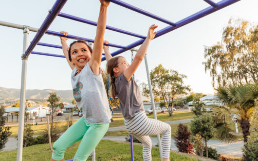 Having fun at Tāhuna Beach Holiday Park
