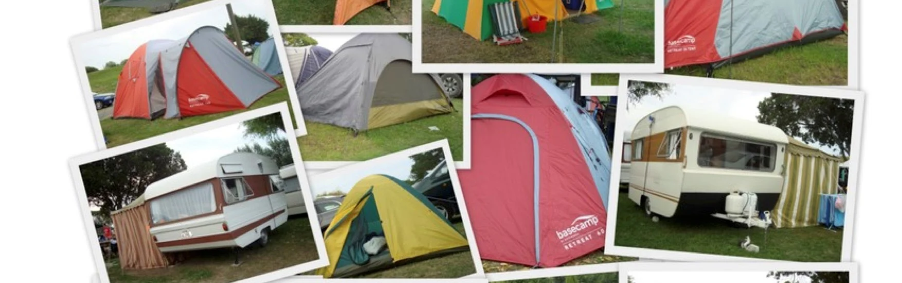 Some of the Smith, Johnson, and Reardon camping accommodation.