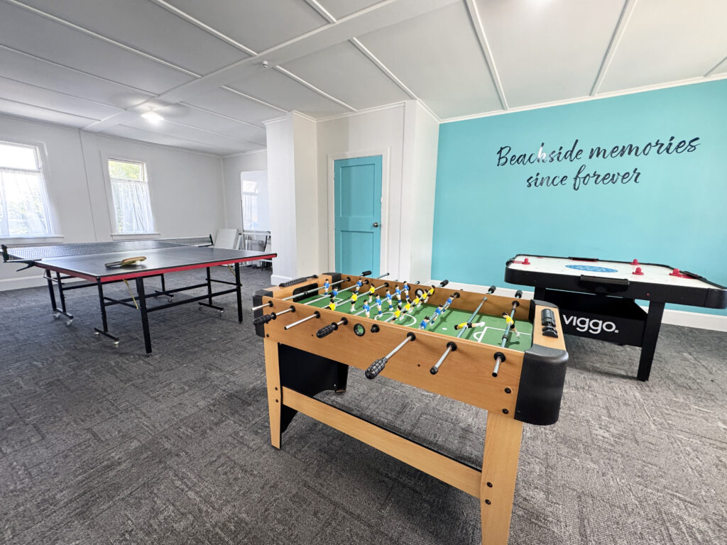 Games Lounge at Tāhuna Beach Holiday Park