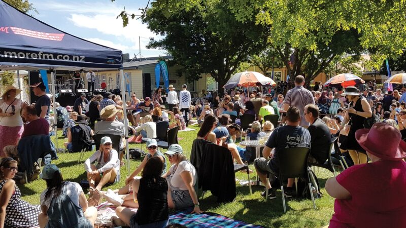 Outdoors at New Zealand Cider Festival