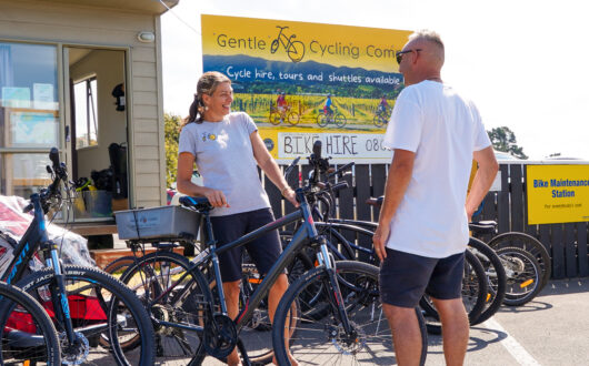 Bike Hire At Gentle Cycling Company. Credit: www.nelsontasman.nz and Bare Kiwi