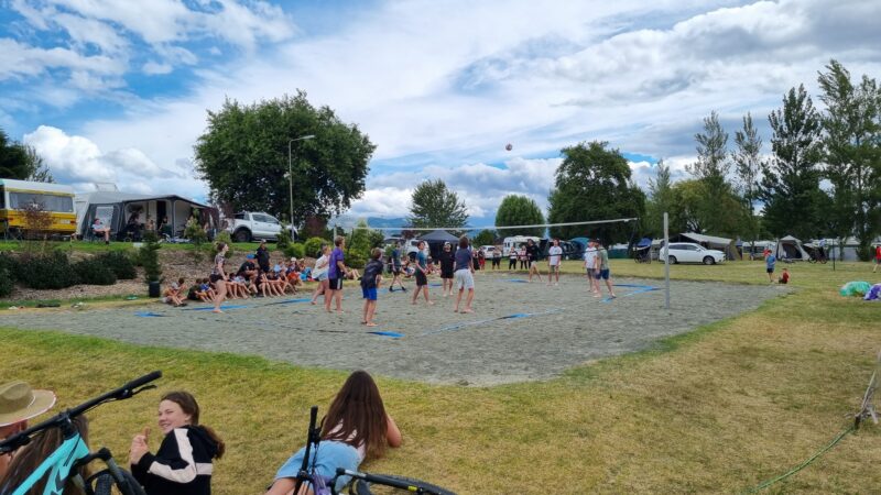 People playing in a Beach Volleyball Competition during summer 2023/24