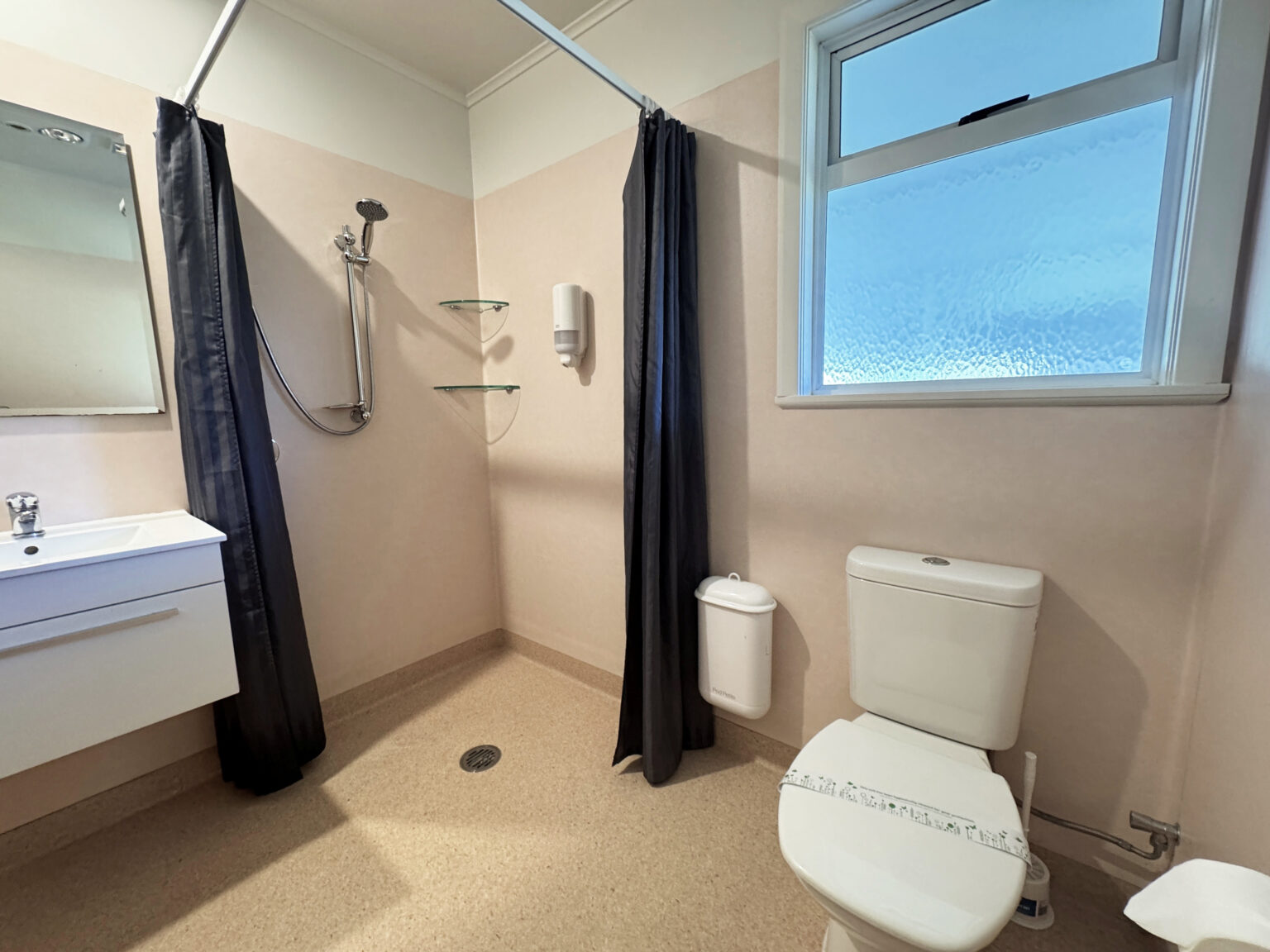 The Beach House Shower and Toilet
